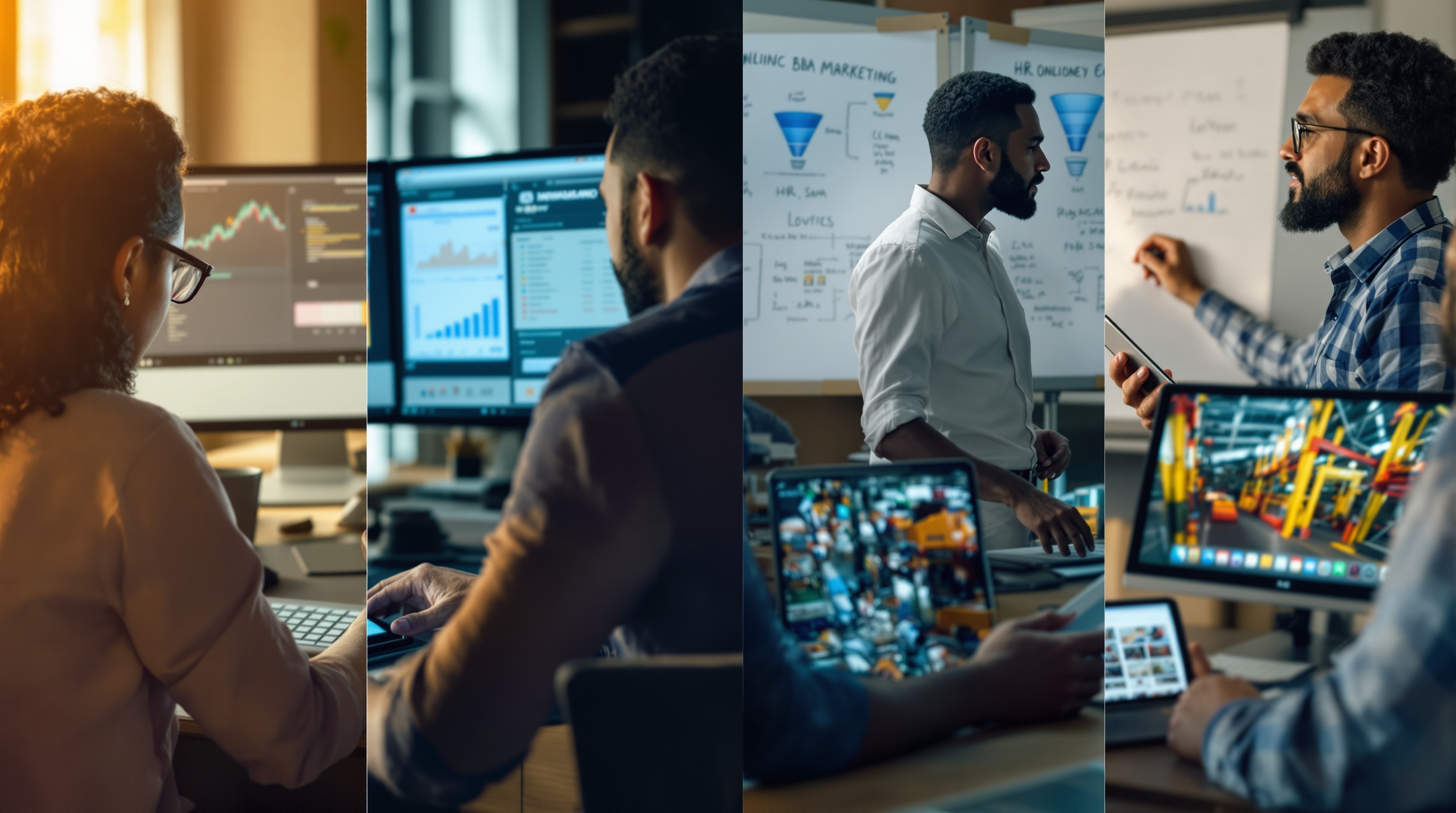 Jain Online BBA specialisation tracks — finance, marketing, data, HR